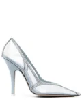 The Attico Venus 105mm transparent crystal pumps - Neutrals