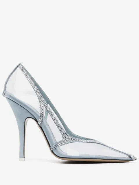 The Attico Venus 105mm transparent crystal pumps
