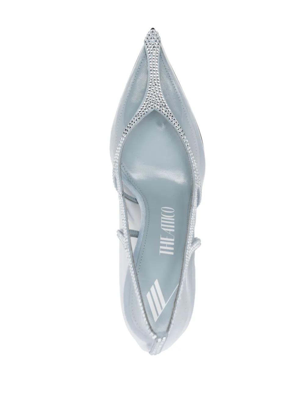 The Attico Venus 105mm Transparent Crystal Pumps in Neutrals, view 4