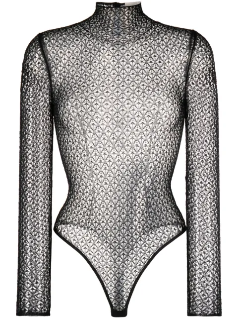 KHAITE Fena diamond-lace bodysuit