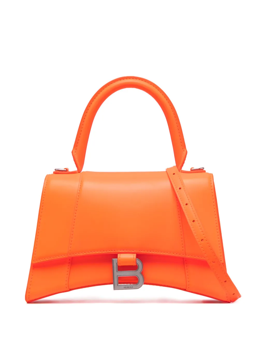 Balenciaga sac cabas Hourglass en cuir - Orange Top Merken Winkel