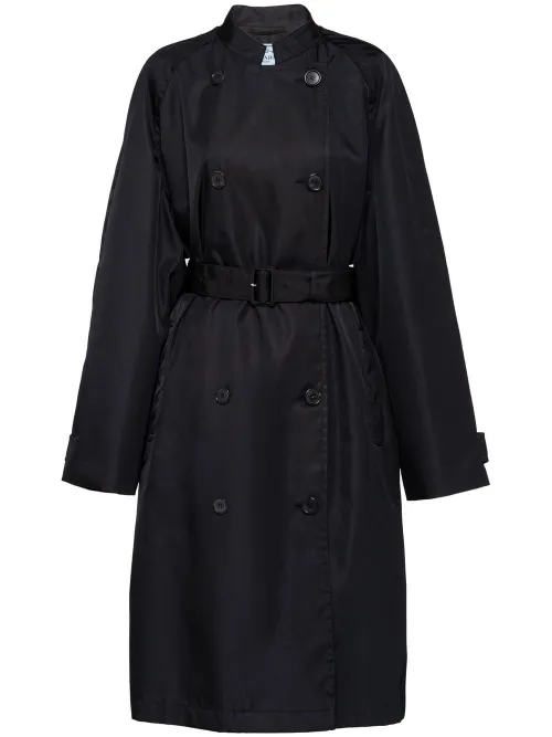 Imperméable Re-Nylon à boutonnière croisée - Prada - Modalova