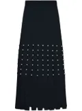 Simkhai Katarina pearl-detail midi skirt - Black