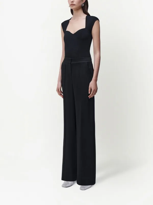 Simkhai Kyra wide-leg Trousers | Black | FARFETCH JO