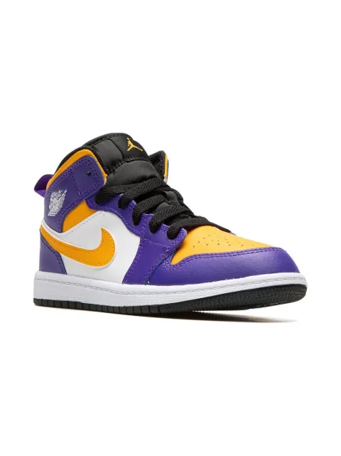 Jordan Kids Jordan 1 Mid "Lakers" sneakers