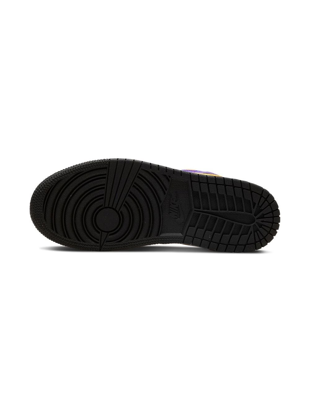 Shop Jordan 1 Mid "lakers" Sneakers In Purple