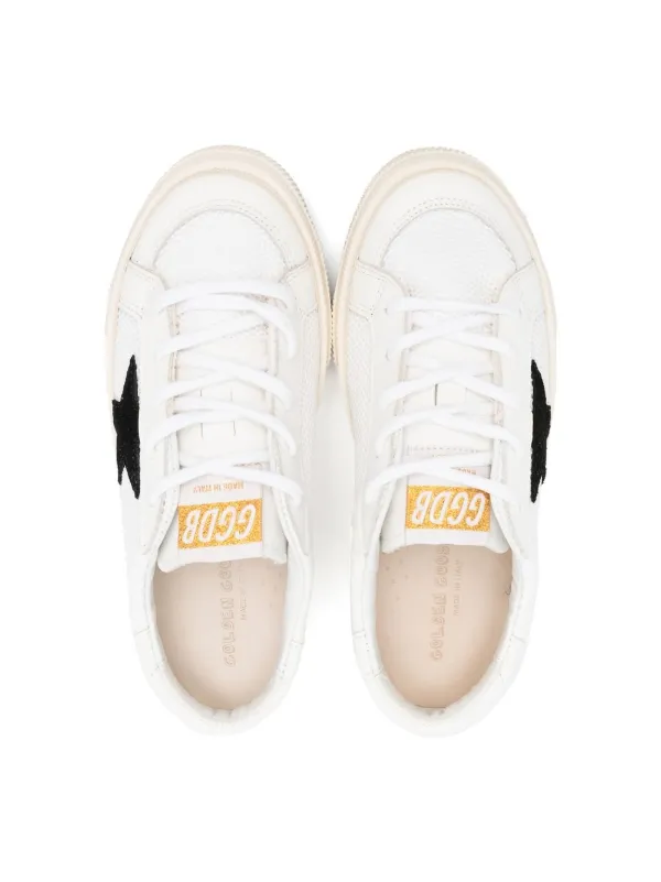 SweetGARDEN S Golden Goose Kids May star-patch Sneakers | White | FARFETCH