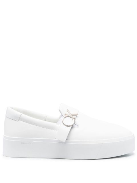 Calvin Klein - logo-plaque platform sneakers