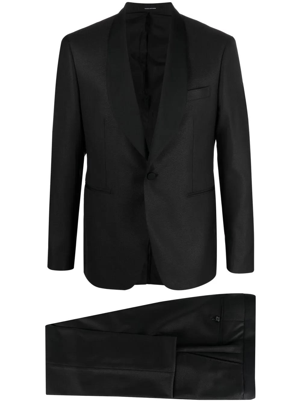 

Tagliatore fitted single-breasted two-piece suit - Black