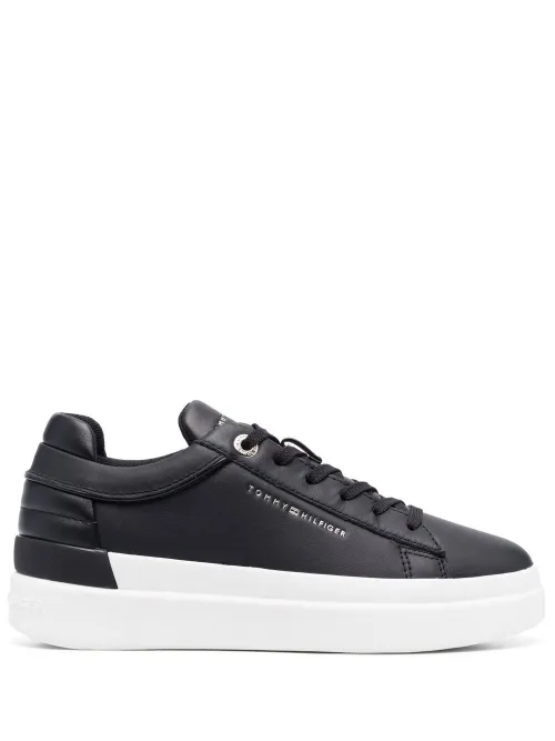 Baskets lacées à logo imprimé - Tommy Hilfiger - Modalova