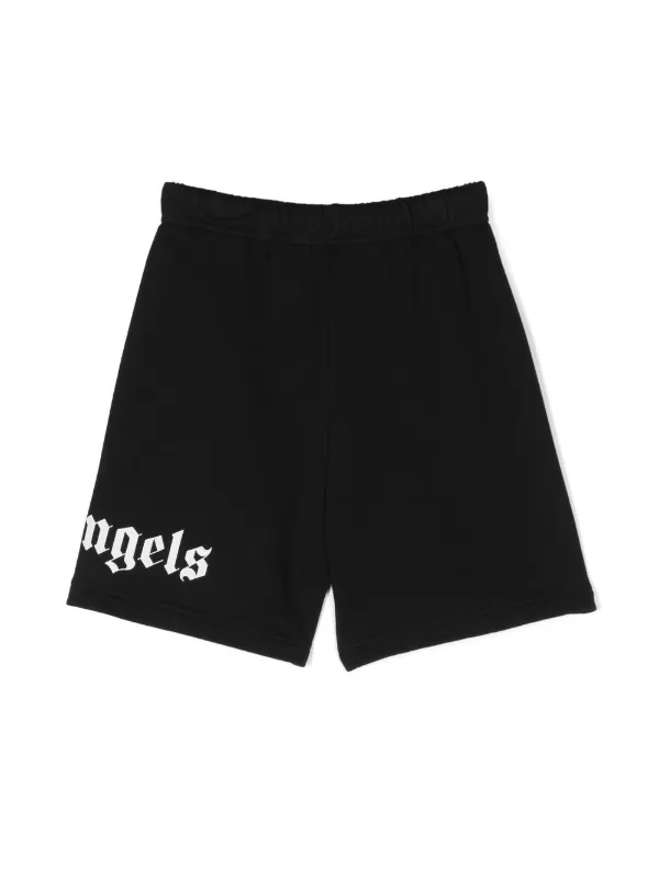 Palm Angels Kids ロゴ ショートパンツ | ブラック | FARFETCH JP