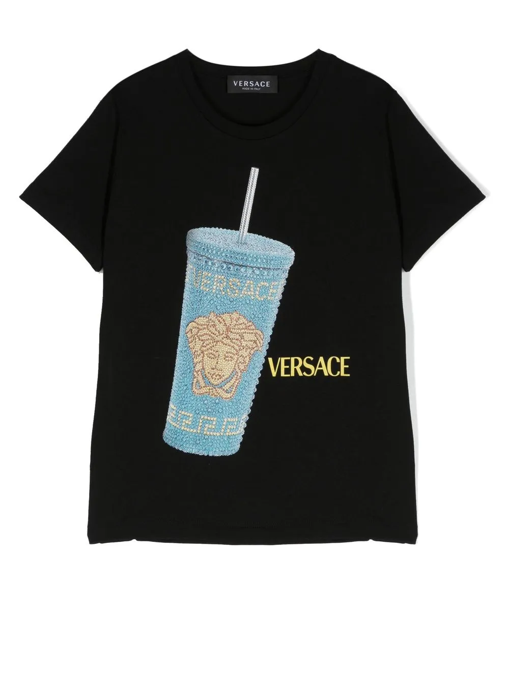 

Versace Kids playera con motivo Medusa Head - Negro