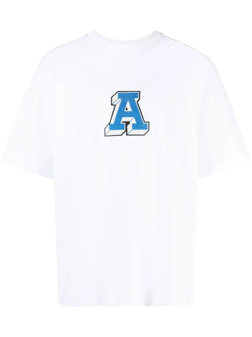 Axel Arigato College A flocked-logo T-shirt - Farfetch