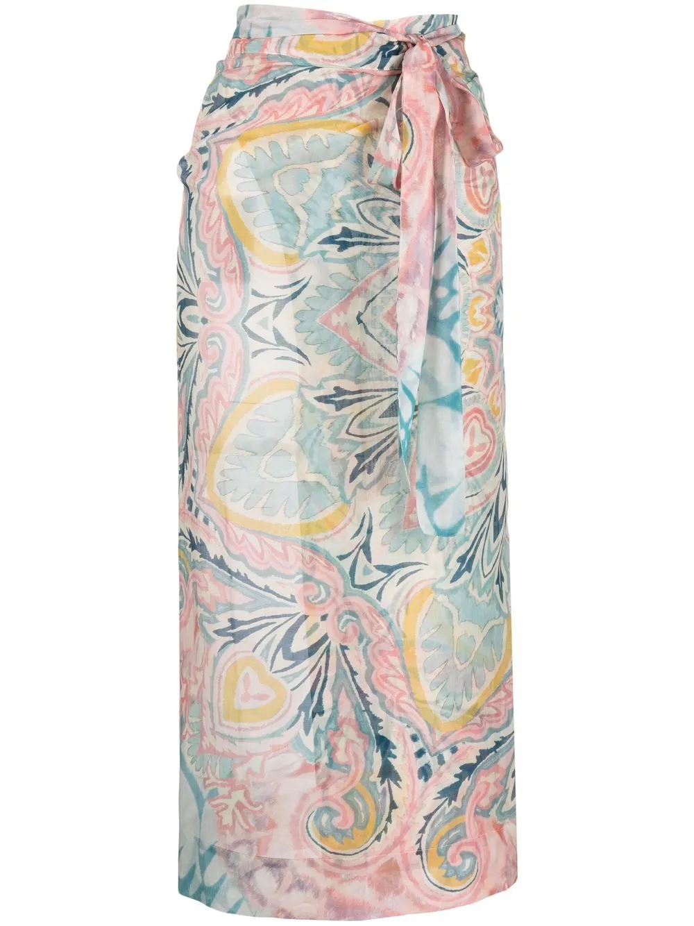 

ETRO paisley-print wrap skirt - Pink