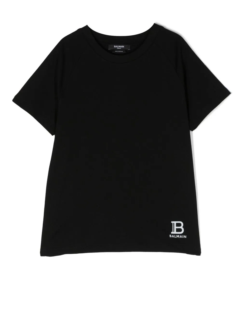 

Balmain Kids playera manga corta con logo estampado - Negro