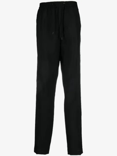 Versace side-stripe straight-leg trousers 
