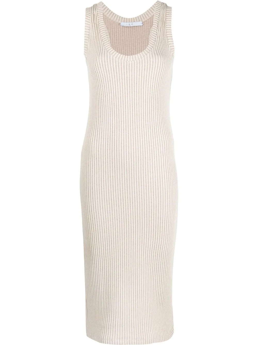 

IRO sleeveless ribbed midi dress - Neutrals