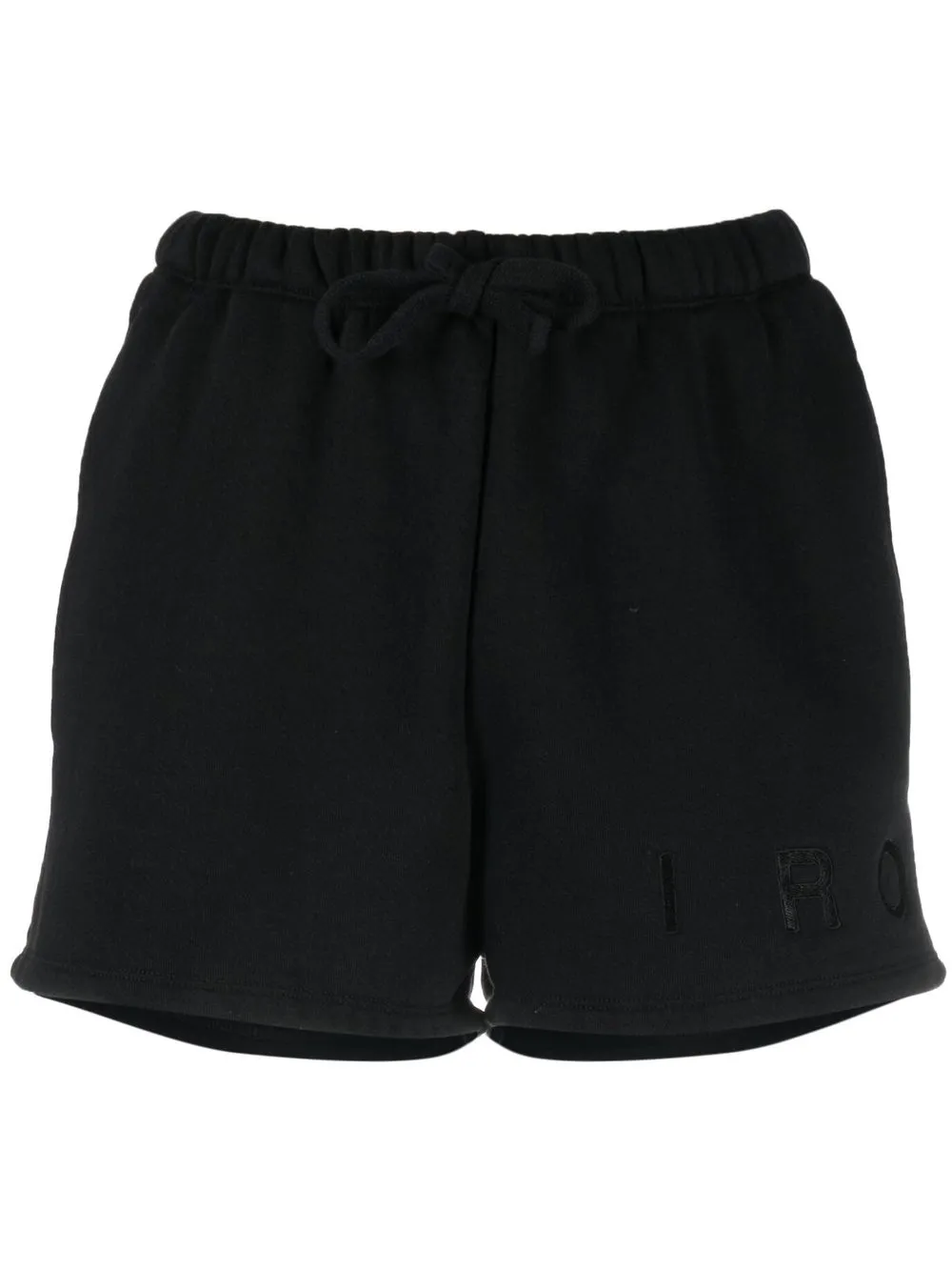 

IRO embroidered-logo mini short - Black