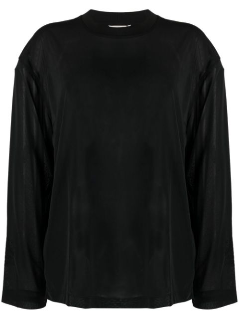 Holzweiler semi-sheer long-sleeve T-shirt