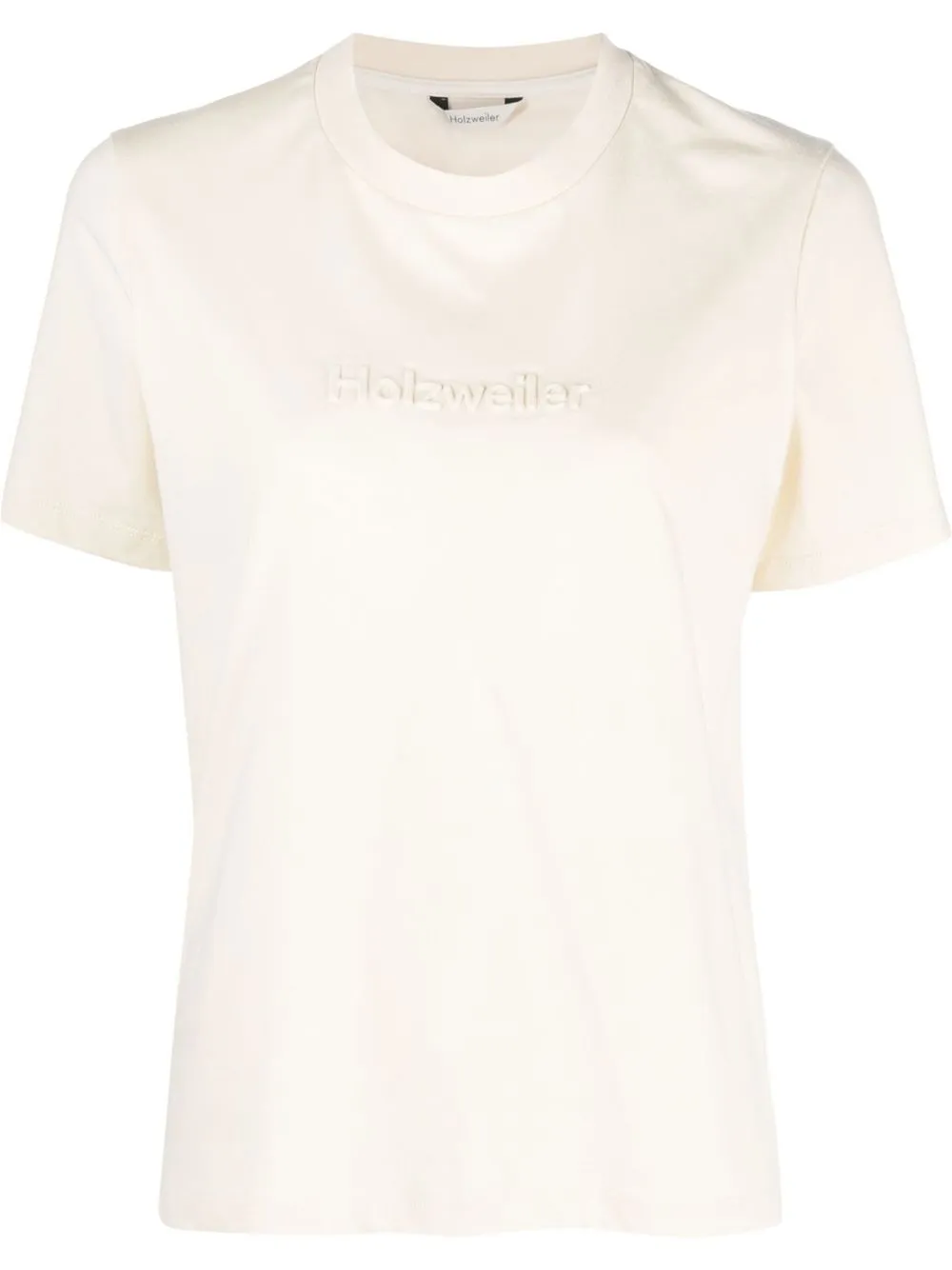 

Holzweiler logo-print short-sleeve T-shirt - Neutrals