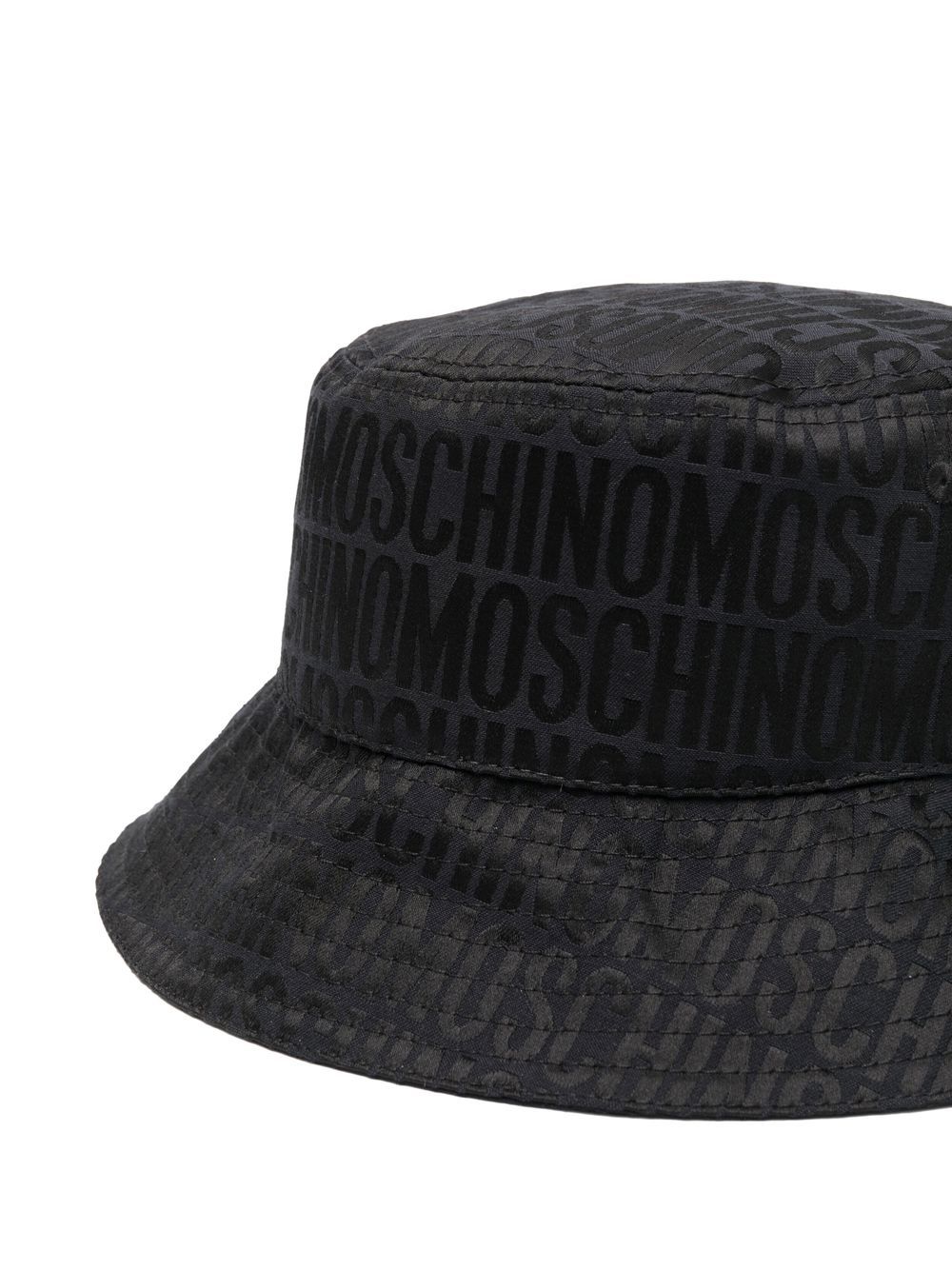 Shop Moschino Logo-print Bucket Hat In Black