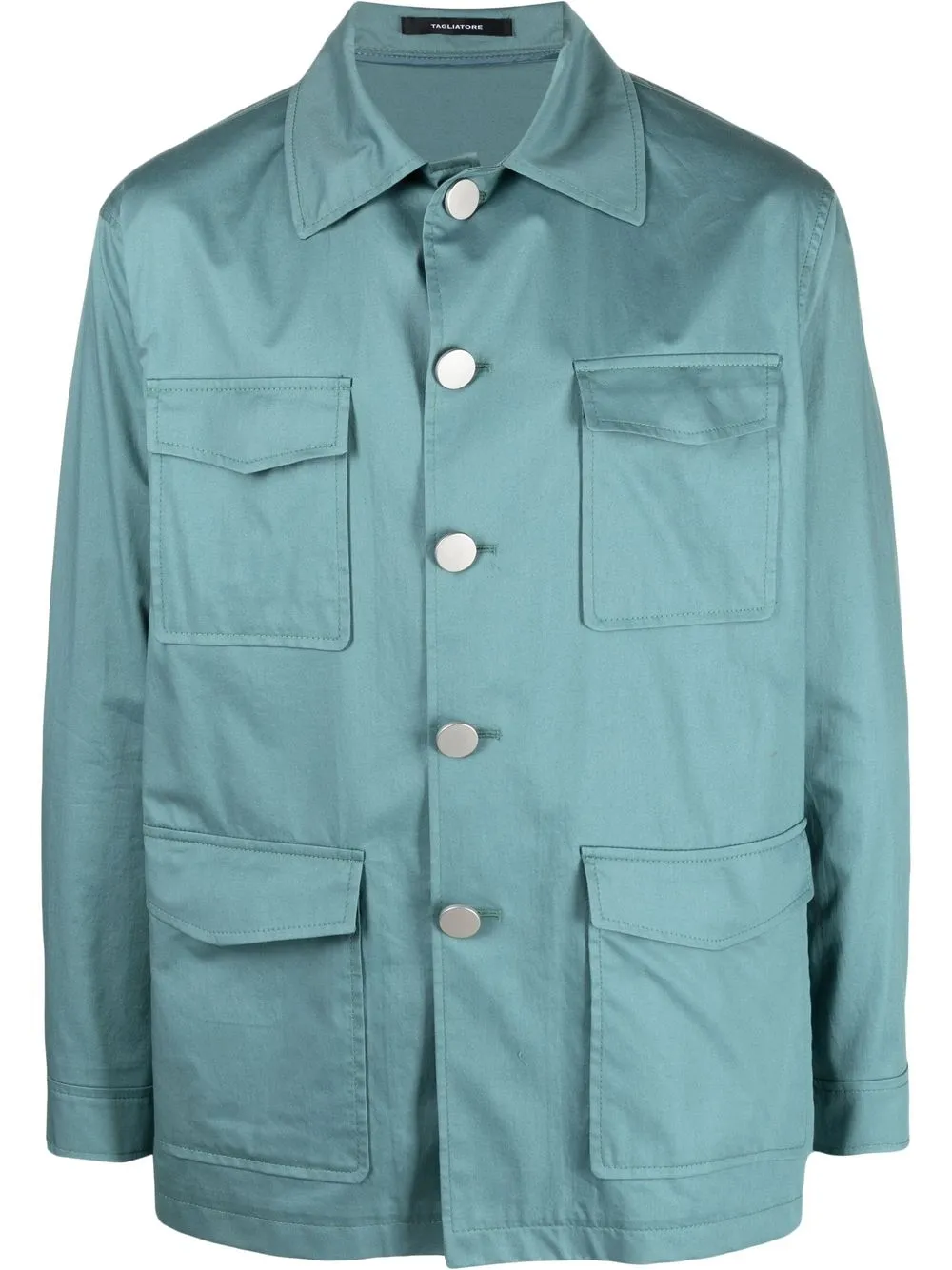 

Tagliatore button-down fastening shirt jacket - Green