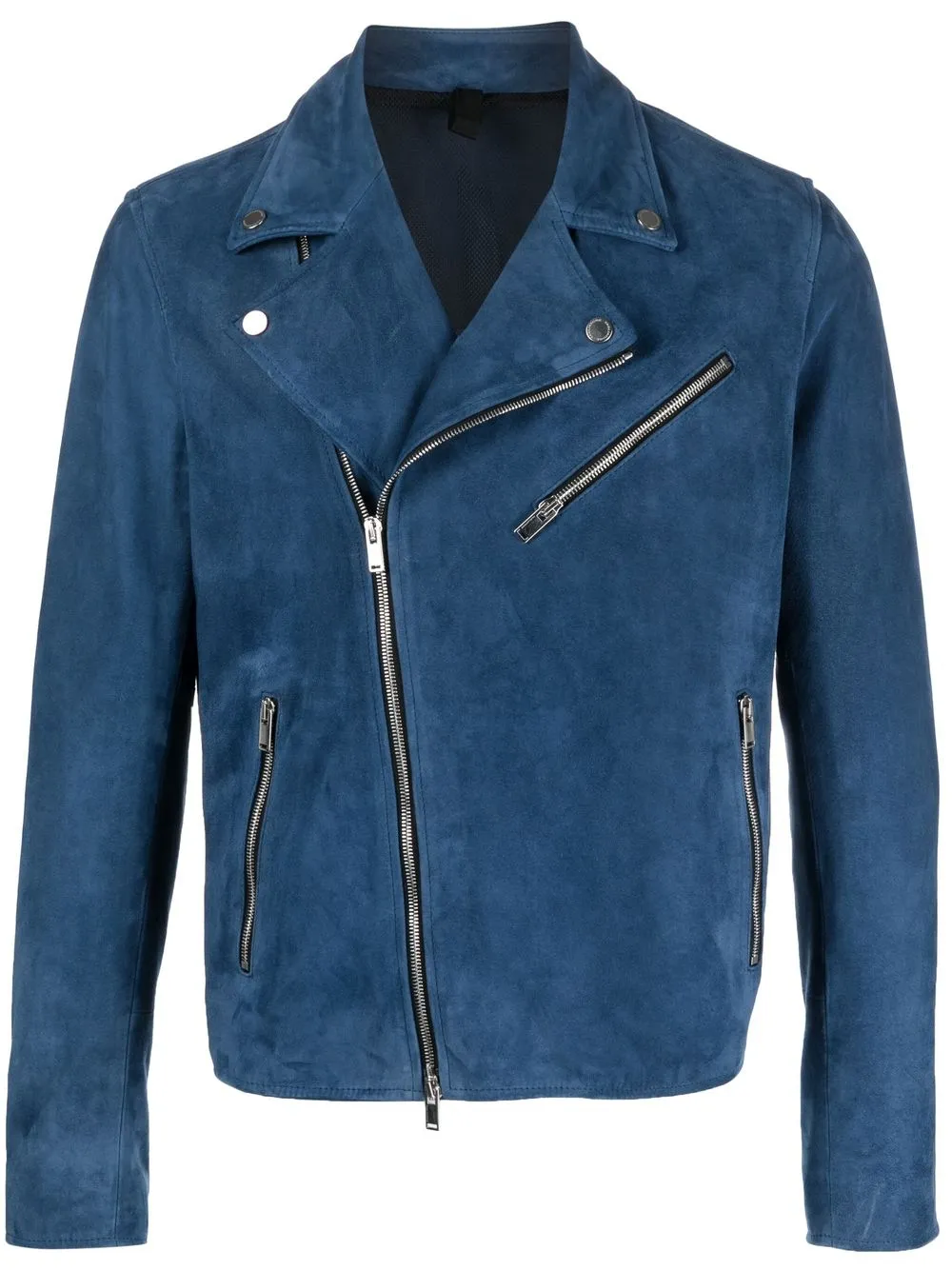 

Tagliatore suede biker jacket - Blue