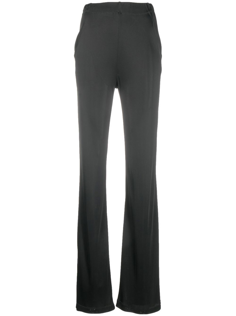 Atlein High-waisted Flared Trousers In Schwarz