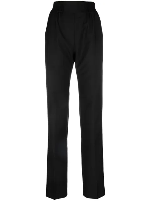 Atlein smoked-waist wool trousers