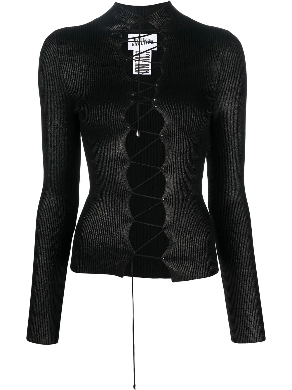 

Jean Paul Gaultier knitted long-sleeve top - Black