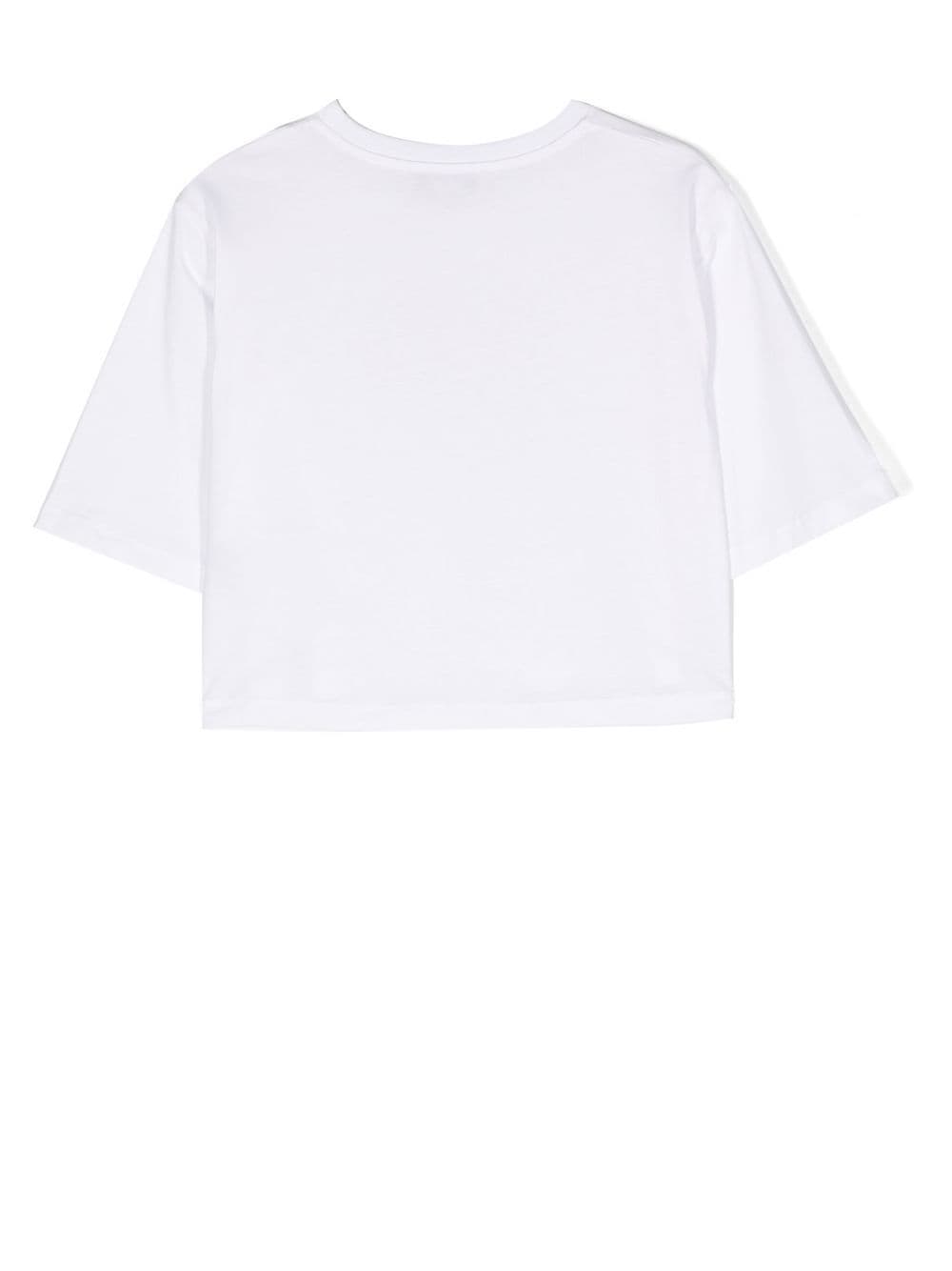 Shop Pucci Junior Gem-embellished Short-sleeved T-shirt In White