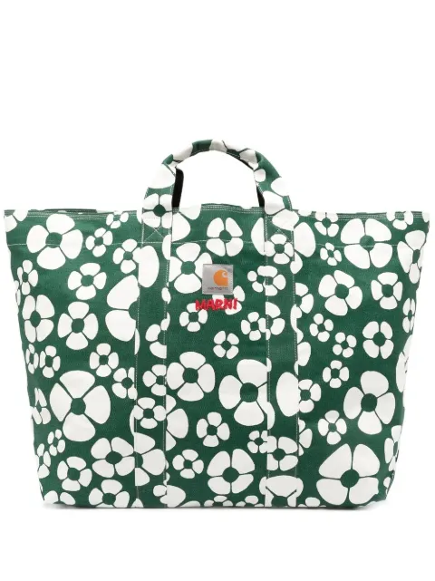 Marni x Carhartt 花卉印花手提包