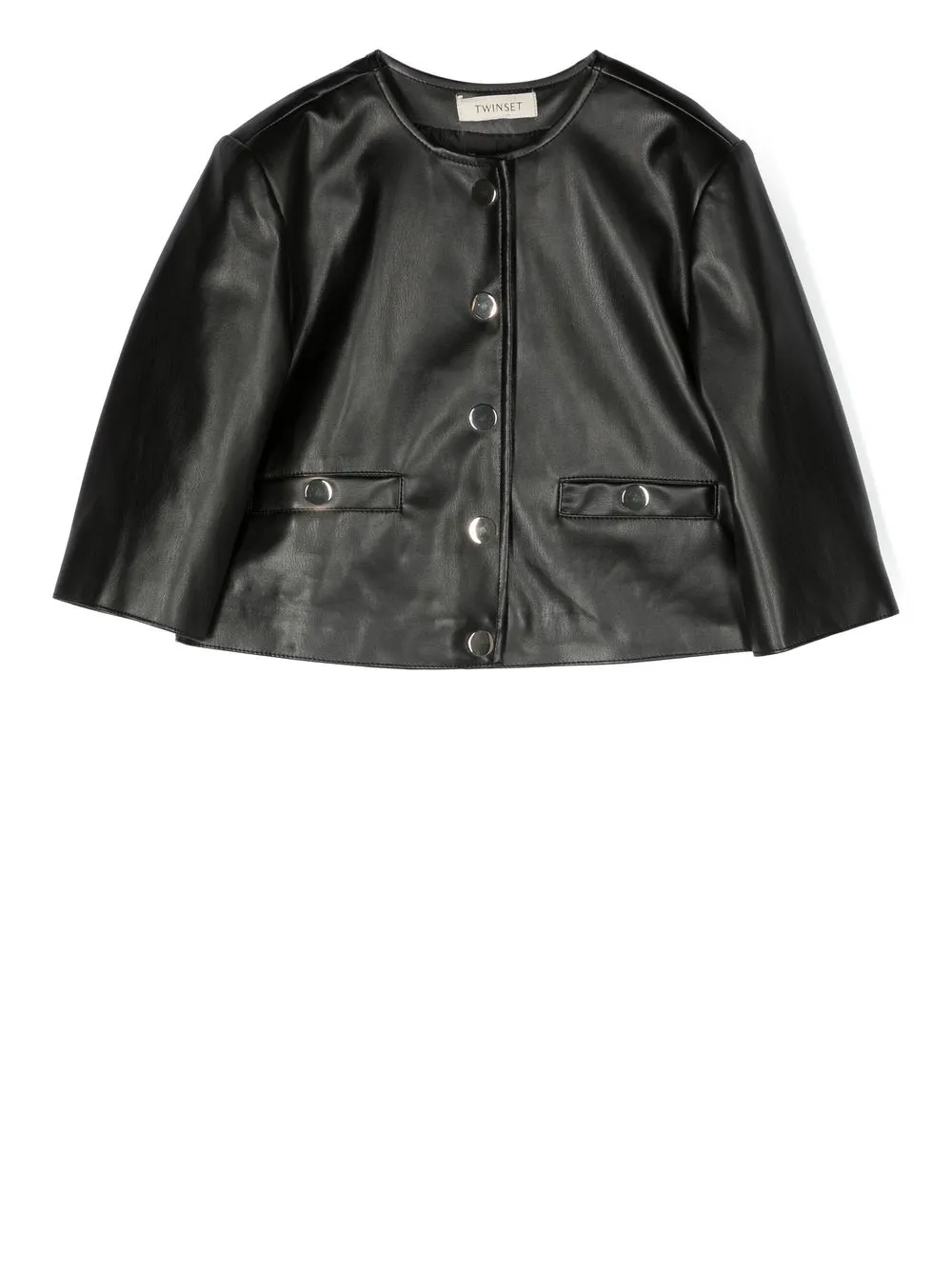 

TWINSET Kids chamarra con botones - Negro