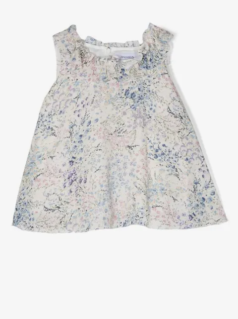 Simonetta floral-print sleeveless blouse
