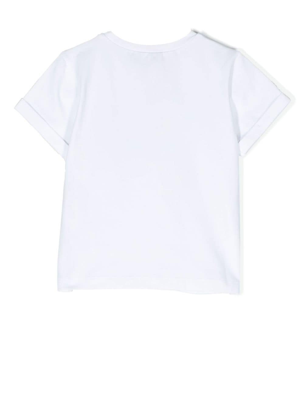 TWINSET Kids T-shirt met logoprint - Wit