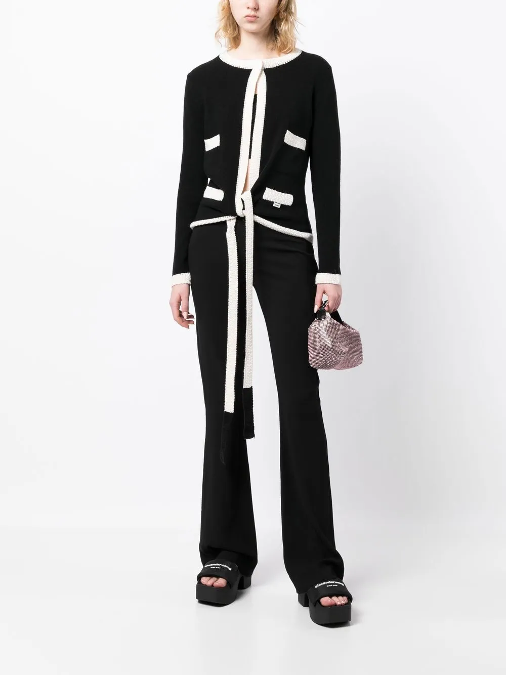 CHANEL Pre-Owned Kasjmier vest - Zwart