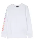 Balmain Kids logo-print crew-neck sweatshirt - White
