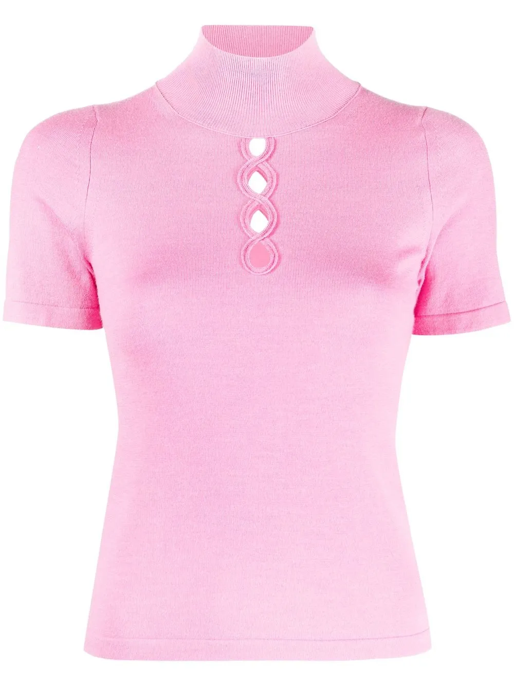 

Dorothee Schumacher cut-out short sleeve jumper - Pink