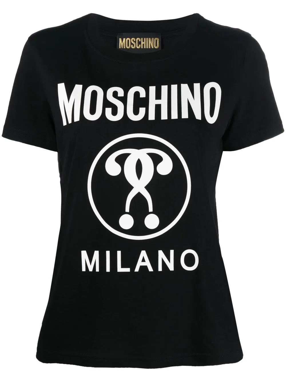 

Moschino playera con logo estampado - Negro