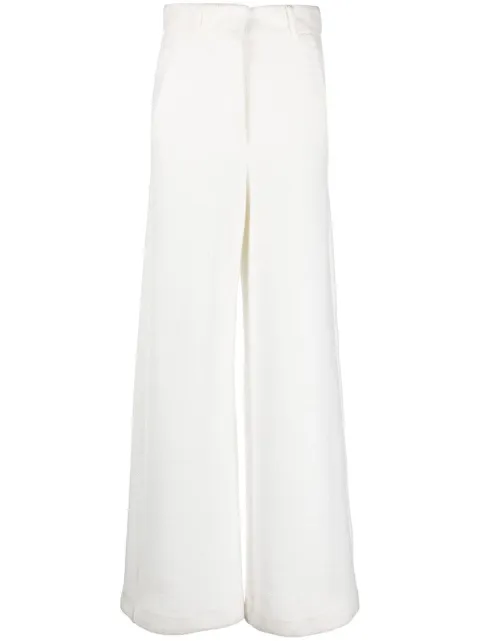 Dorothee Schumacher towelling-finish wide-leg trousers