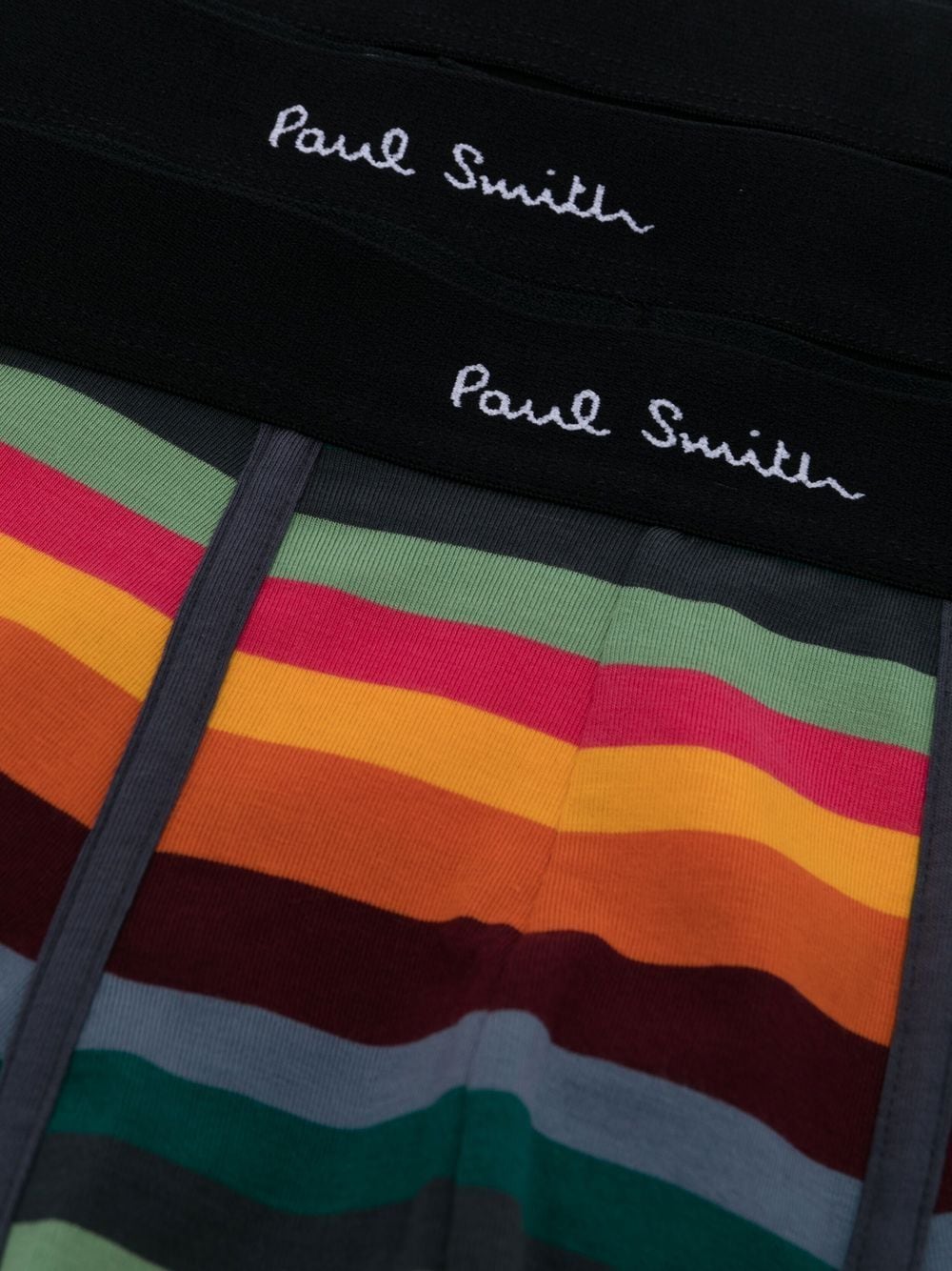 Shop Paul Smith Striped Cotton Boxer Shorts In Black