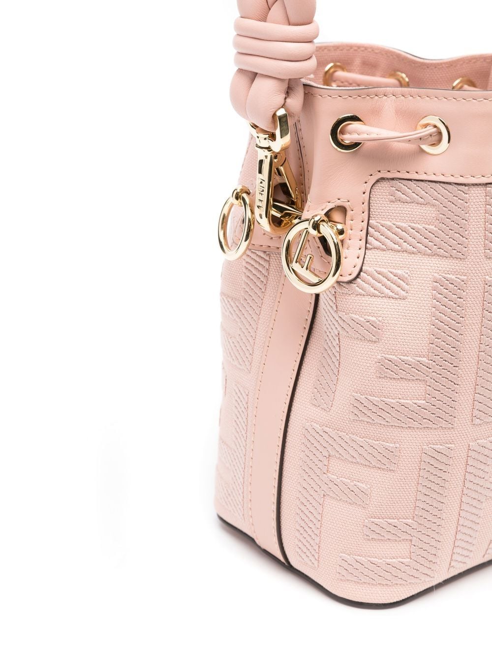 Shop Fendi Mon Tresor Bucket Bag In Pink