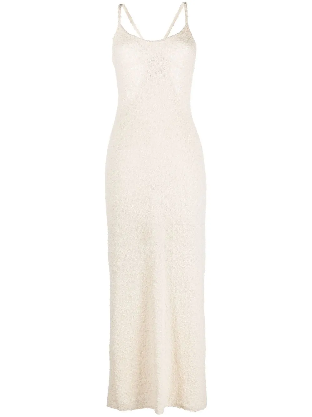 

Magda Butrym woven cotton-blend shift dress - Neutrals