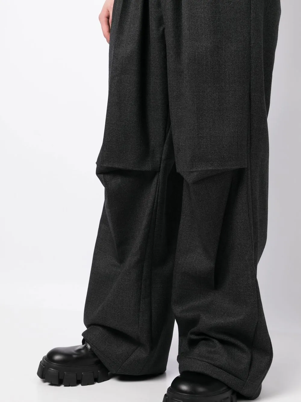 Raf Simons high-waisted wide-leg Wool Trousers - Farfetch