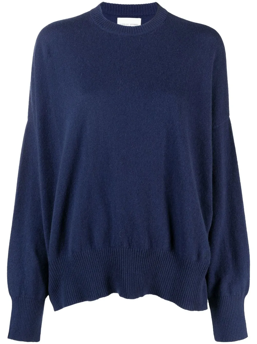 Loulou Studio Round-neck Knit Jumper In Blue