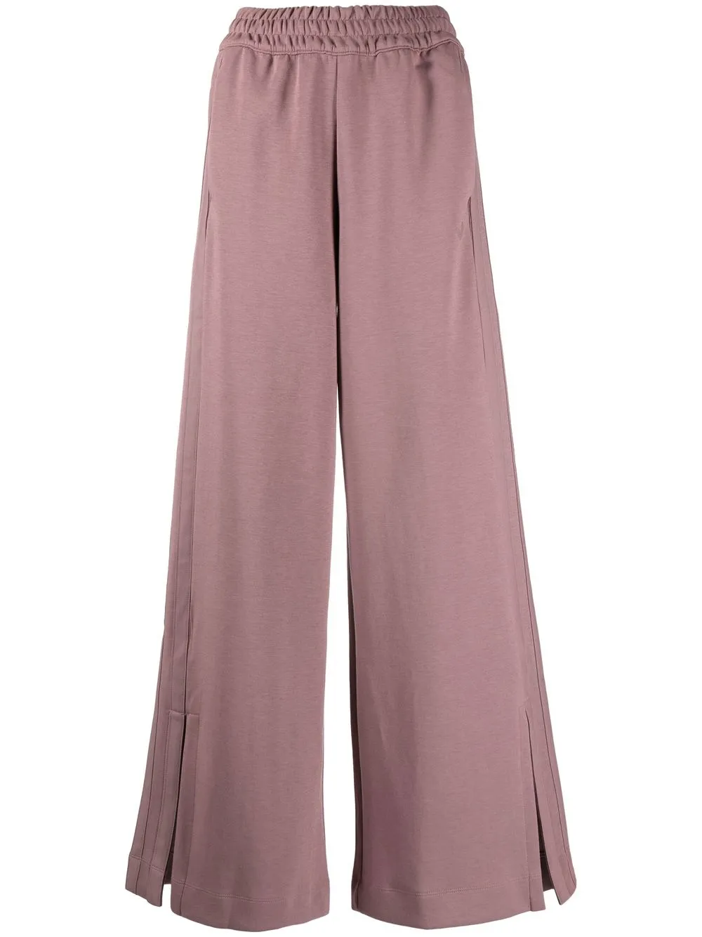 

adidas smocked waist flared pant - Pink