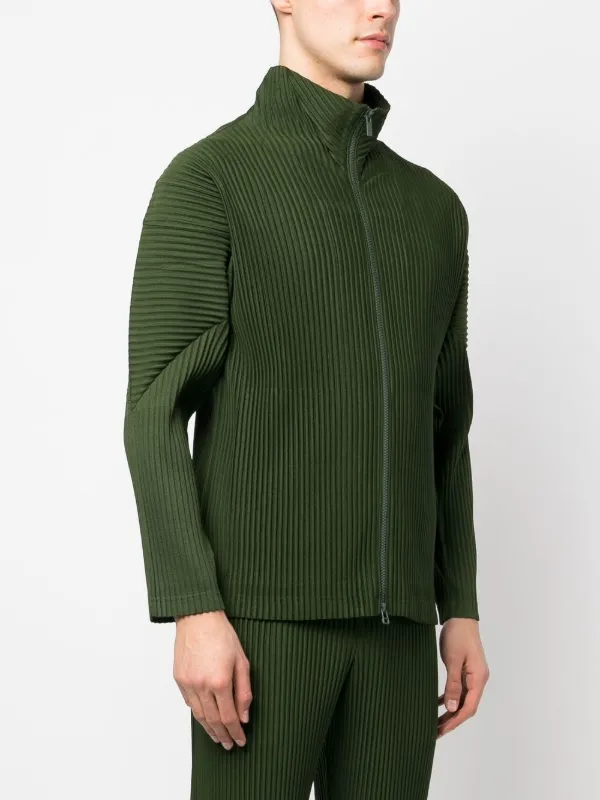 Homme Plissé Issey Miyake Pleated zip-up Track Jacket - Farfetch