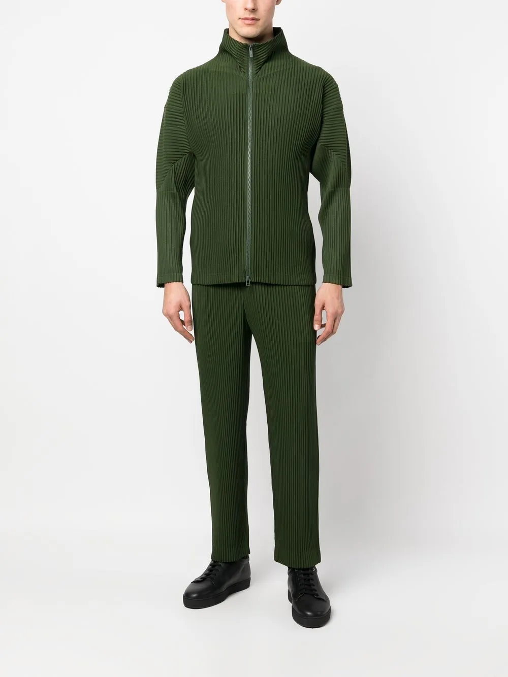 Homme Plissé Issey Miyake Geplooid trainingsjack - Groen