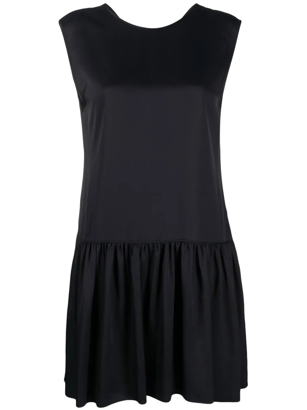 Lanvin Round-neck Sleeveless Minidress In Black