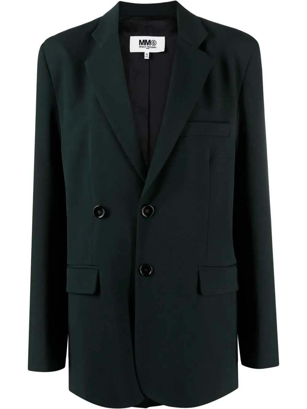 

MM6 Maison Margiela tailored single-breasted blazer - Green